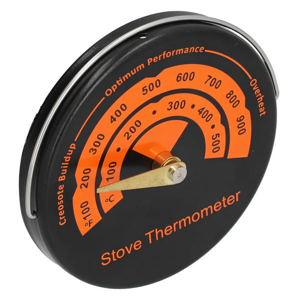 Magnetic Wood Stove Pipe Fireplace Heat Temperature Oven Gauge Thermometer Home